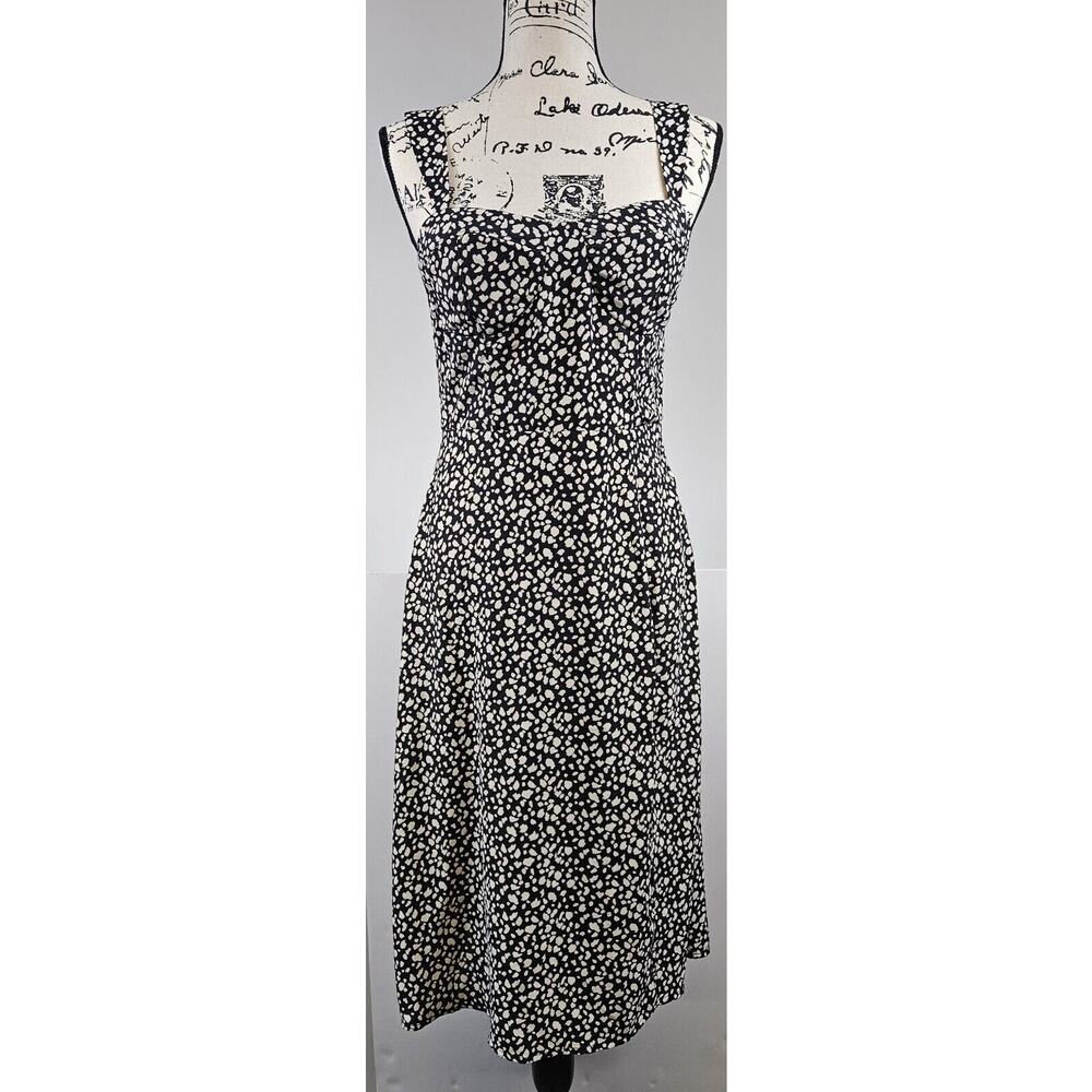 Lola Grace‎ Black & White Bra Top Flare Sheath Dress Women Size S
